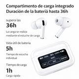 ¡Auriculares Bluetooth A9 Pro: Sonido Premium con Pantalla Táctil Inteligente!