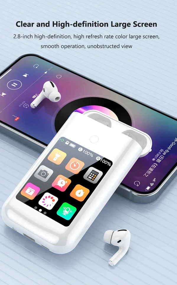 Royal Tenic J-60 Plus: Powerbank 8000mAh + Auriculares TWS Bluetooth 5.3 y Linterna – ¡Energía, Música y Luz en un Solo Dispositivo!