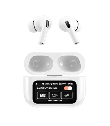 ¡Auriculares Bluetooth A9 Pro: Sonido Premium con Pantalla Táctil Inteligente!