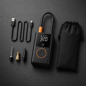 Mini Compresor de Aire Portátil 150 PSI – Inflador Inteligente Recargable para Coches, Motos y Bicicletas