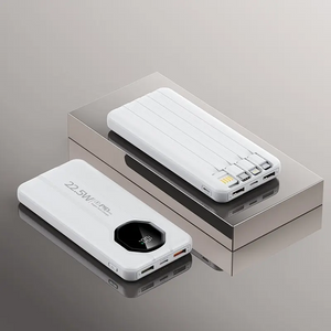 Power Bank de 10.000mAh con carga rápida PD de 22,5W y cables integrados para acompañarte a donde vayas