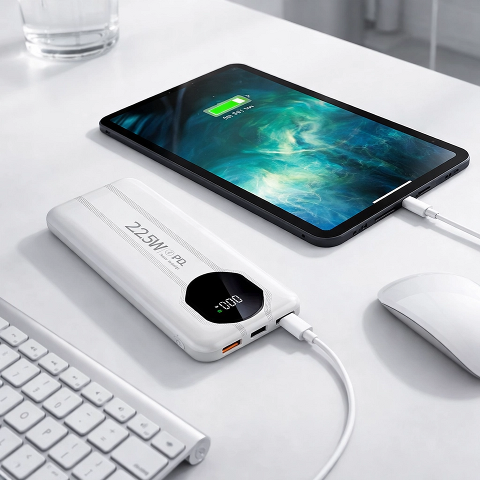 Power Bank de 10.000mAh con carga rápida PD de 22,5W y cables integrados para acompañarte a donde vayas
