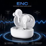 Auriculares TWS Premium – Cancelación de Ruido Electrónica con Sonido Cristalino